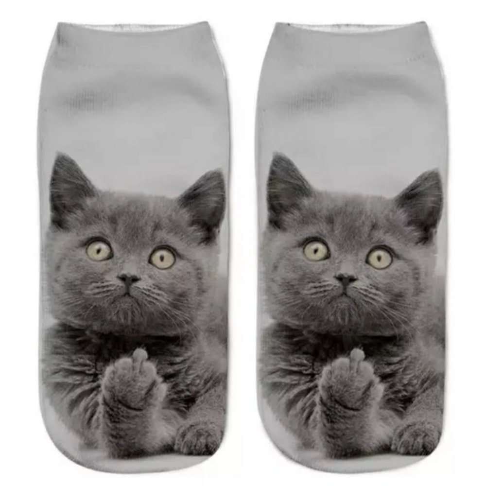 2 Pairs Funny Cat Socks